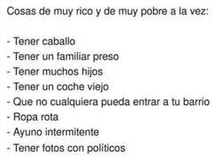 Enlace a Cosas de muy rico y muy pobre a la vez