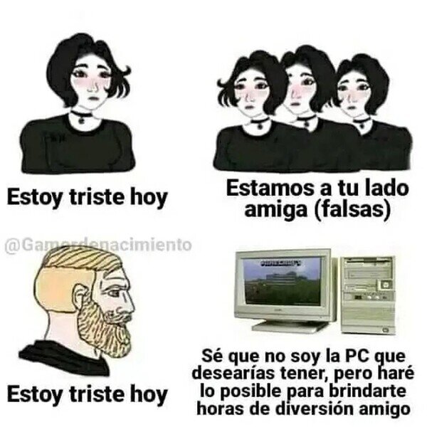 Meme_otros - Estar triste en versión masculina