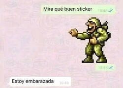 Enlace a El sticker pasó a un segundo plano