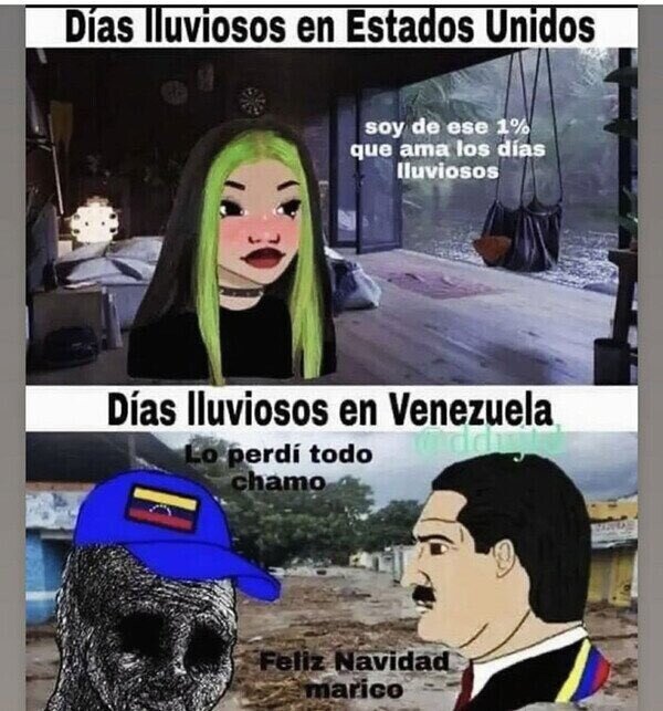 Meme_otros - Hay lugares en los que la lluvia puede echar todo a perder