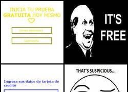 Enlace a Pruebas gratis... pero en realidad no