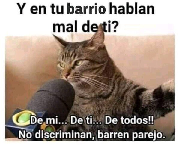 Meme_otros - En el barrio se habla mal de todo el mundo