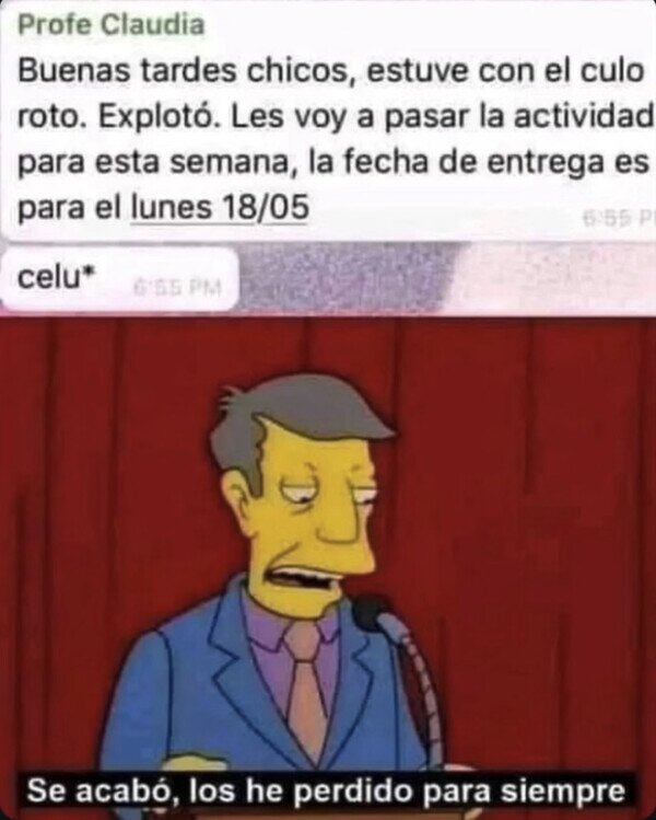 Meme_otros - Perdió el respeto de sus alumnos para siempre