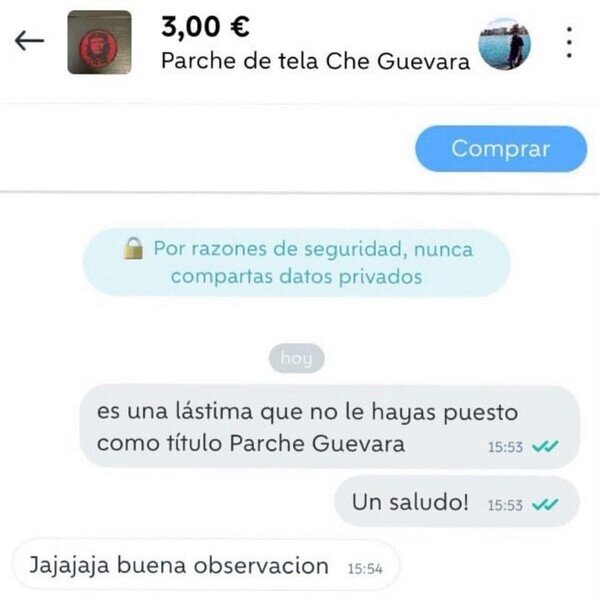 parche,wallapop,Che Guevara