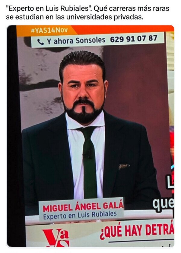 Meme_otros - ¿Cómo que experto en Rubiales?