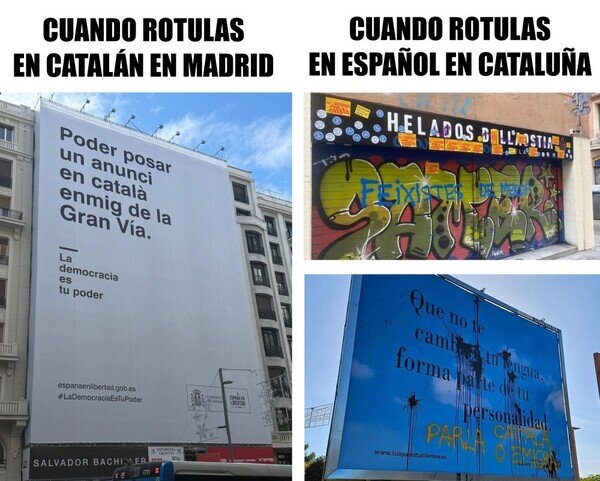 Otros - El idioma en el que se puede rotular y el que no