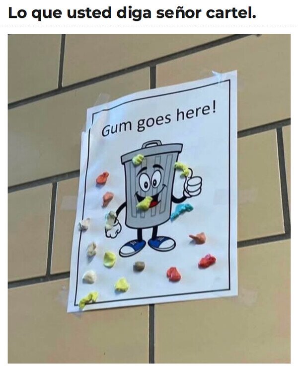 Meme_otros - ¡Chicles a mí!