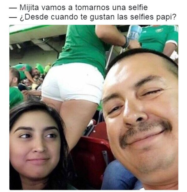 Meme_otros - De repente le gustan los selfies