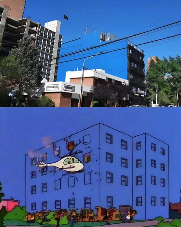 Meme_otros - Este edificio ya lo predijeron Los Simpson