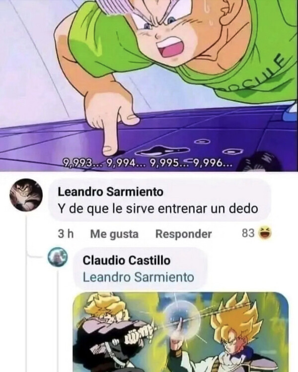 Meme_otros - No subestimes el entrenamiento de dedo