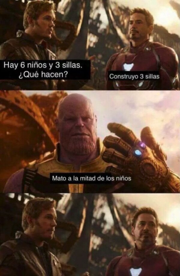 Meme_otros - Thanos siempre tan radical