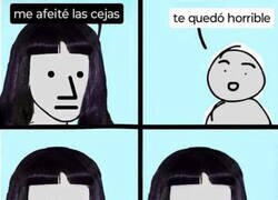 Enlace a Se afeitó la expresividad también