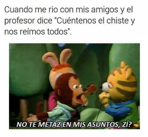 Meme_otros - Qué cotilla, profe
