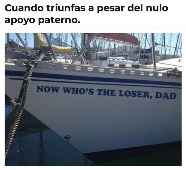 Otros - ¿Quién es ahora el perdedor, papá?