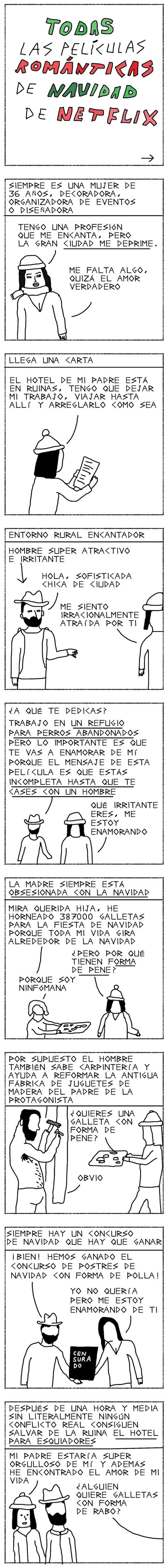 Meme_otros - Resumiendo las películas navideñas de Netflix