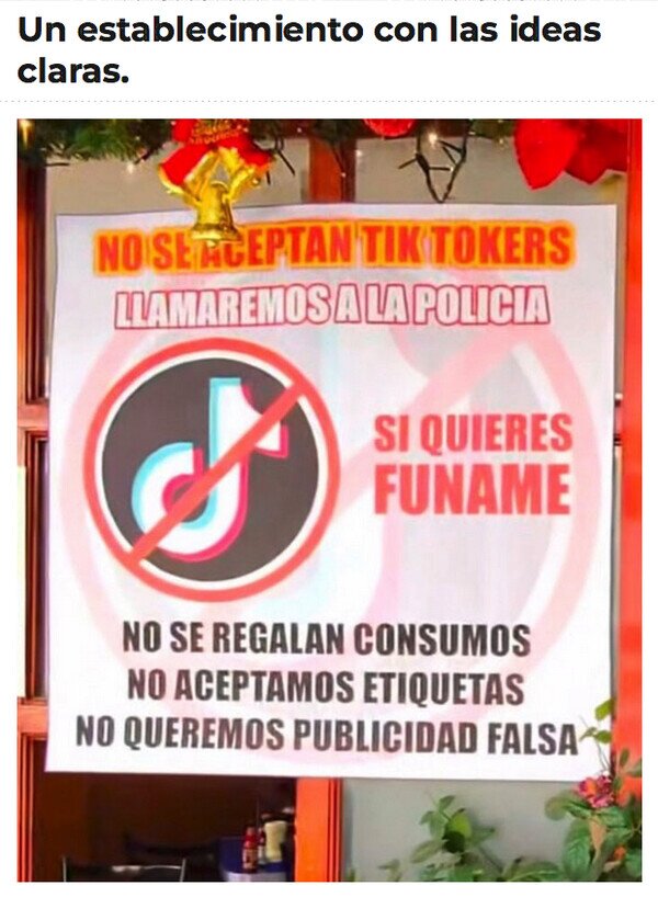 establecimiento,tiktok,prohibido