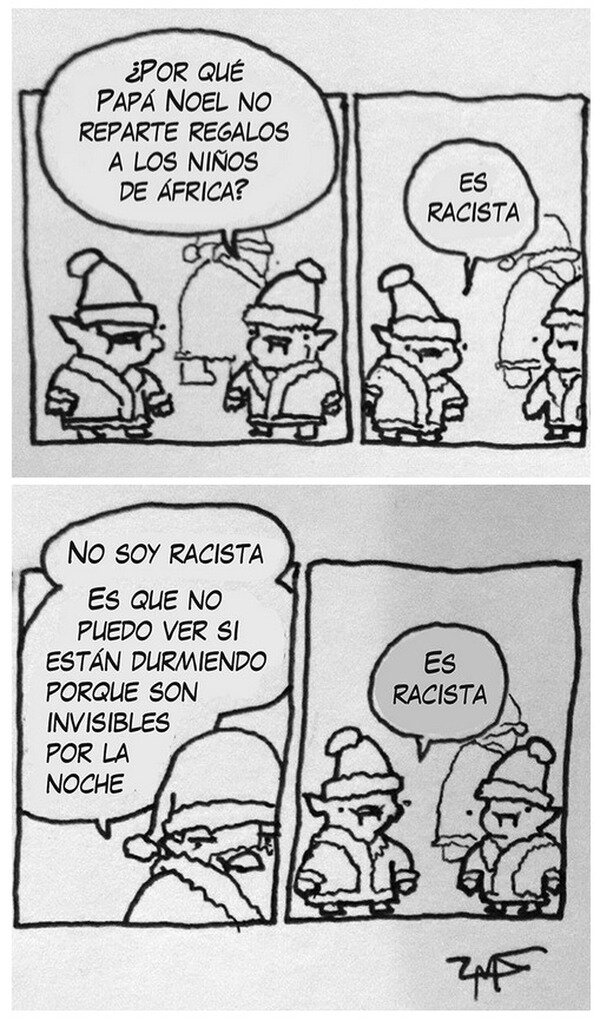 Meme_otros - Papá Noel es racista