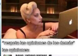 Enlace a Hay opiniones que no se dejan respetar