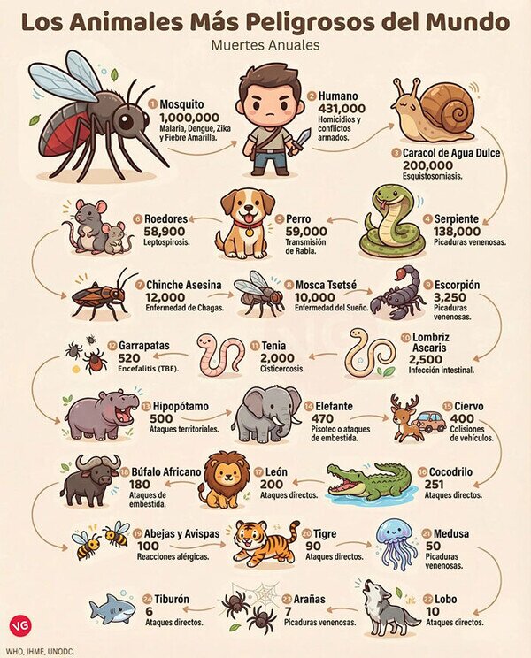 Meme_otros - Los animales más peligrosos del mundo