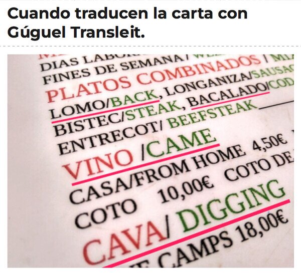 Otros - Pediré 'came' para acompañar el 'back'