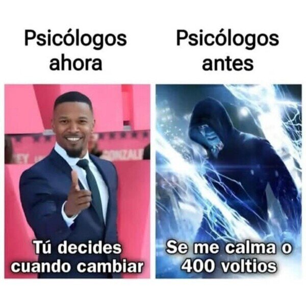 Meme_otros - Psicólogos antes y ahora