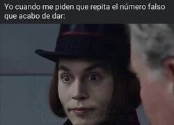 Enlace a El número falso que acabo de dar