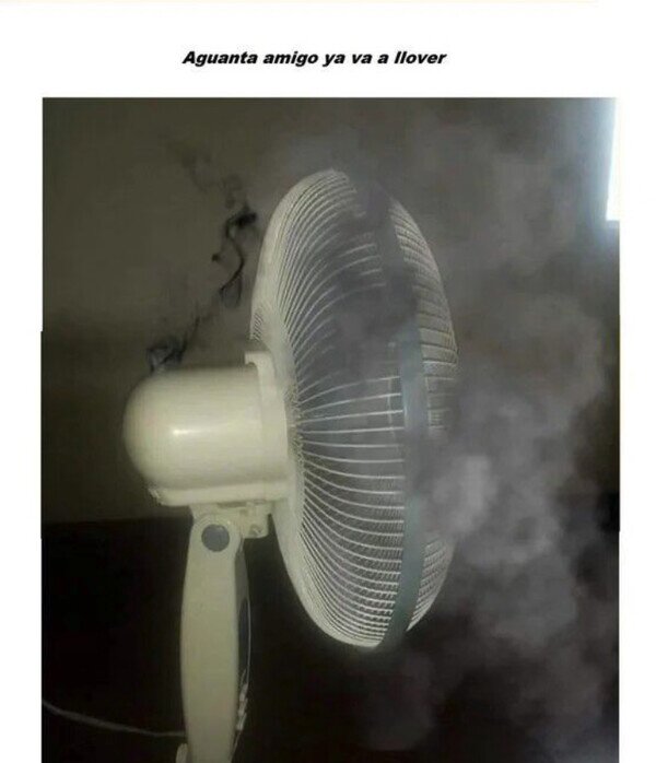ventilador,calor,humo