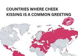 Enlace a Países en los que es común saludar con dos besos