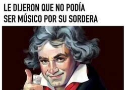 Enlace a Beethoven hizo oídos sordos