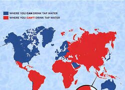 Enlace a El mapa de países con agua potable