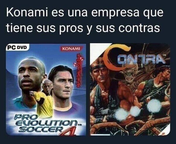 Meme_otros - Lo bueno y lo malo de Konami