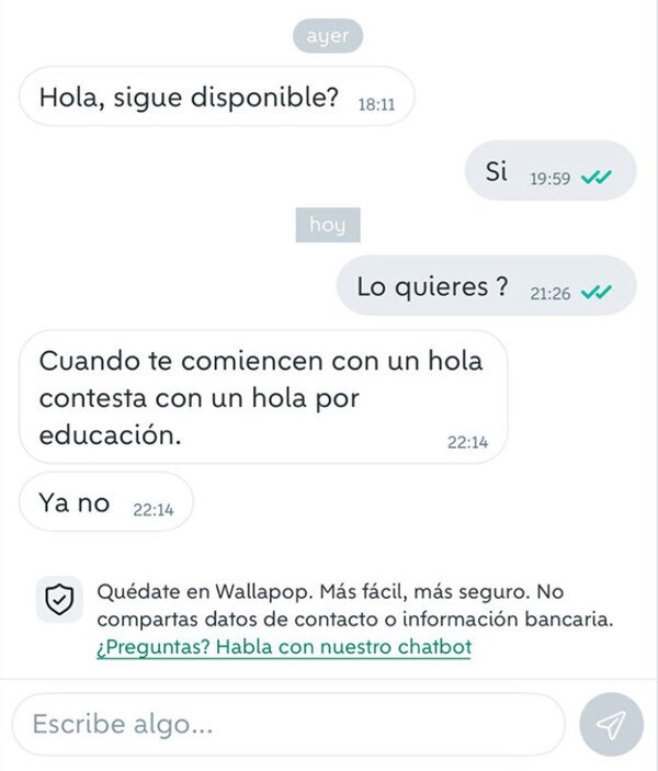 Otros - No soporta a los maleducados