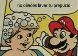 Enlace a Mario, sal del baño, por favor