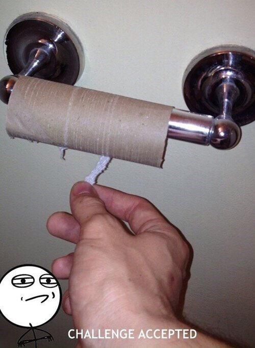 Challenge_accepted - Cuando el papel falta... pero no las ganas