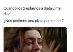 Enlace a O los dos estamos a dieta o los dos no lo estamos