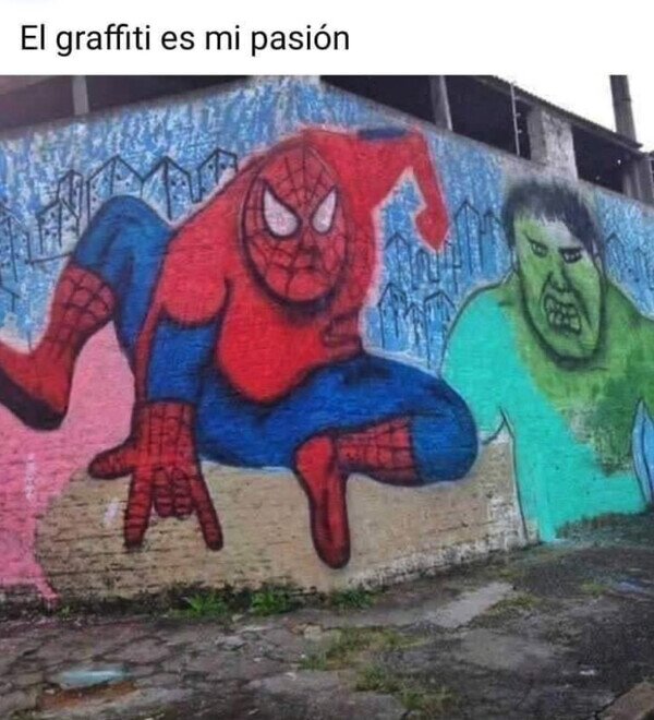 Meme_otros - Spuderman y Halk