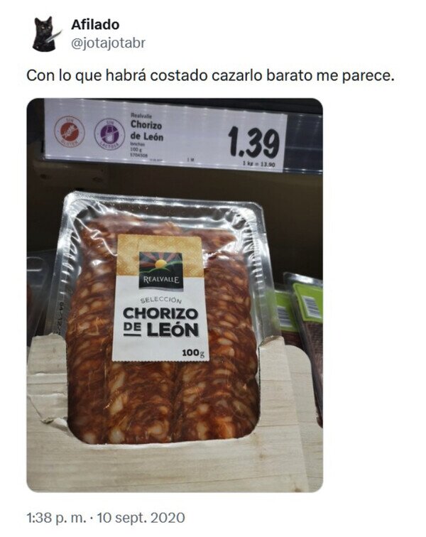 chorizo,le&oacute;n,barato,cazar