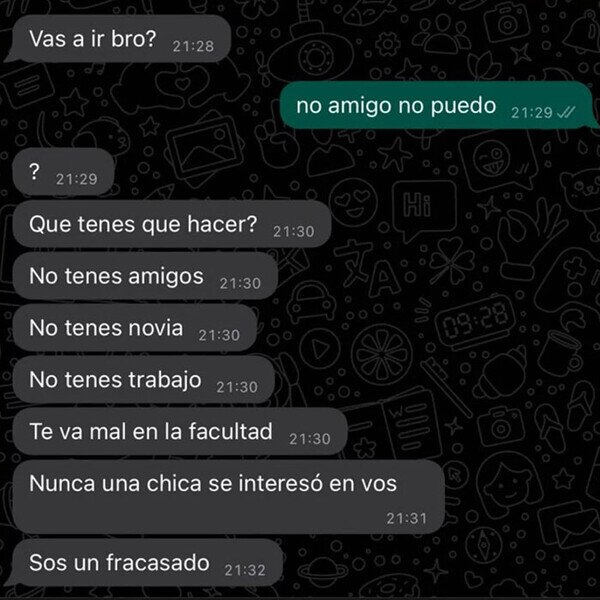 Meme_otros - 'Amigos' que no aceptan un 'no' por respuesta