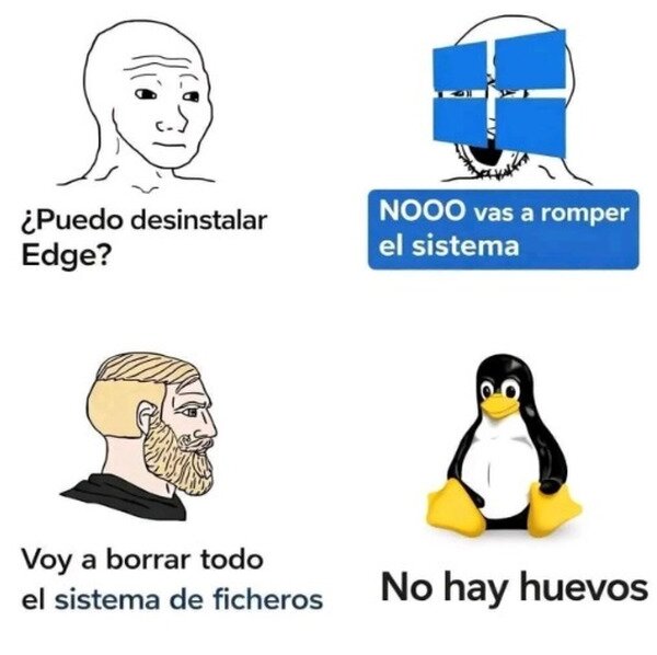 Meme_otros - Windows vs Linux
