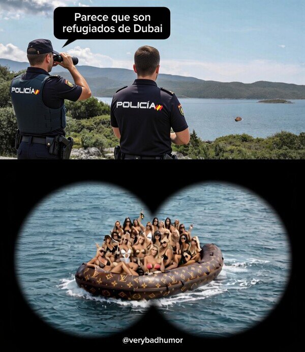 Meme_otros - Refugiados de alta gama