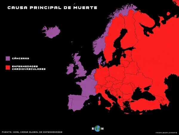 Otros - La causa principal de muertes en los países de Europa