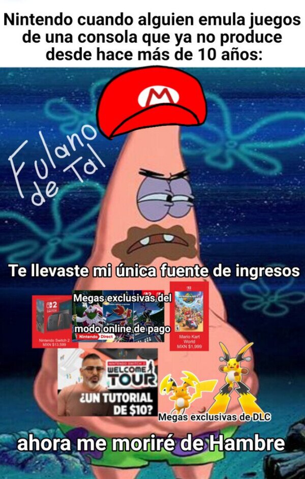 Meme_otros - Le están quitando el pan a Nintendo