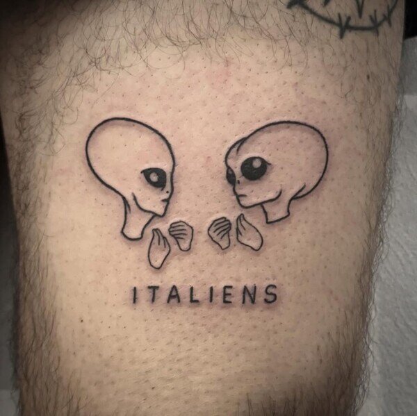 tatuaje,italianos,aliens