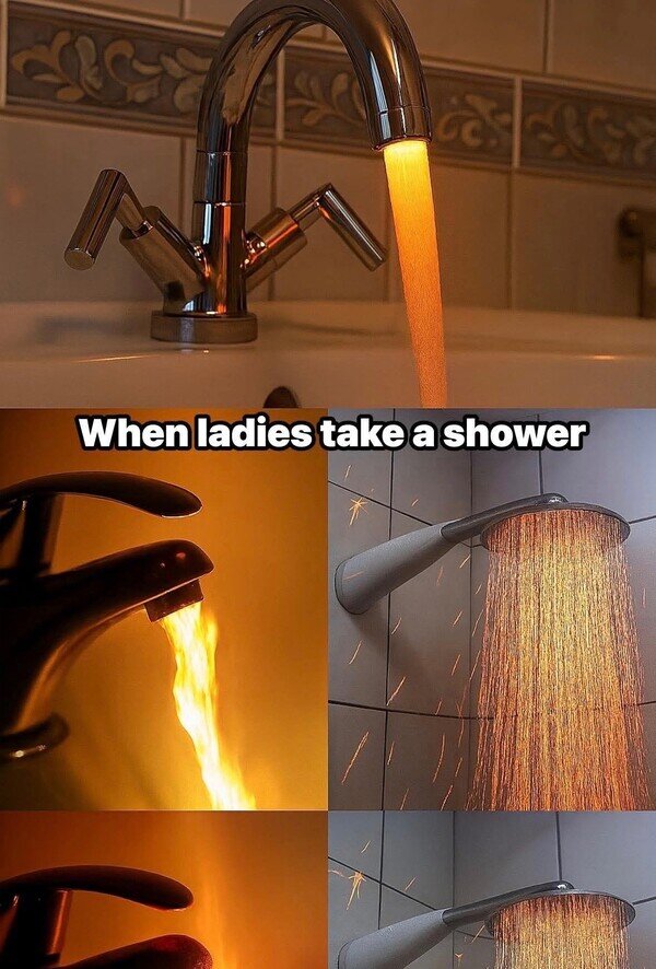 Meme_otros - Mujeres cuando se duchan
