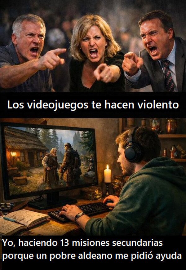 Meme_otros - Aquí, siendo violento