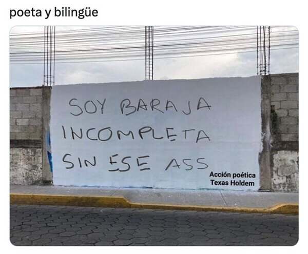 Meme_otros - El romanticismo aún existe y sabe idiomas