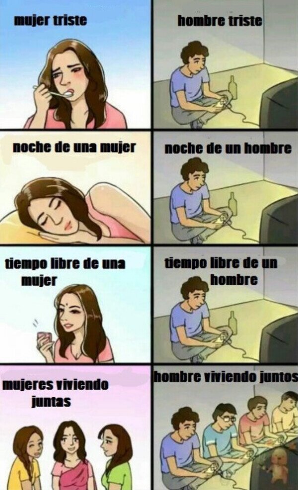 Meme_otros - La vida de un hombre se basa en videojuegos