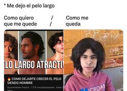 Enlace a Hombres con el pelo largo