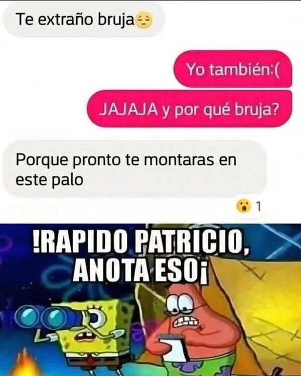 Meme_otros - Te extraño bruja