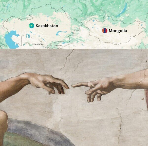 Kazajist&aacute;n,Mongolia,frontera,geograf&iacute;a